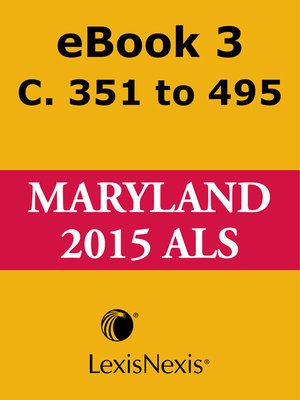 cover image of Maryland Advance Legislative Service
